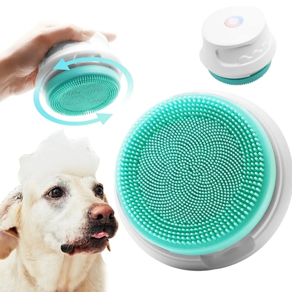 Electric Massage Bath Brush for Dogs and Cats, Efficient Cleaning Massage Bath - Picture 7 of 7